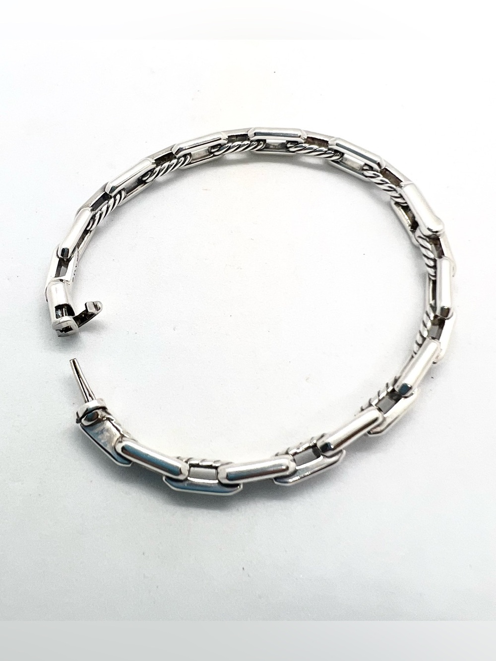 David Yurman Stax Link Bracelet with Pavé Diamonds - Picture 13 of 14